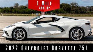 2022 Chevrolet C8 Corvette Z51 | Standing Mile Test