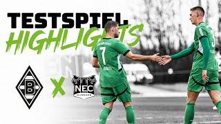 Vier Tore bei Regenschlacht - Erstes Spiel 2025! | Highlights Borussia -  NEC Nijmegen