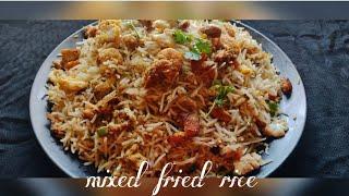 Mixed fried rice recipe|| rice recipe||homemade mixed fried rice