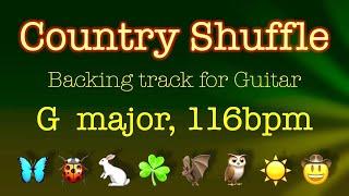 Country Shuffle G major, 116bpm, backing track for Guitar. Play along and enjoy!