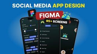 I designed Social Media App Design | 95+ Stunning Mobile Screens