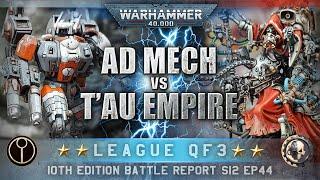 T'au Empire vs Adeptus Mechanicus Warhammer 40K Battle Report 10th Edition 2000pts