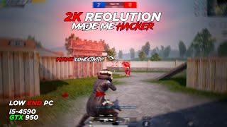 INSANE POWER OF 2K RESOLUTION l i5-4590 + GTX 950 l PUBG Mobile