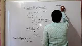 Irreducible Polynomials in GF(2) of degree 1, 2 and 3.