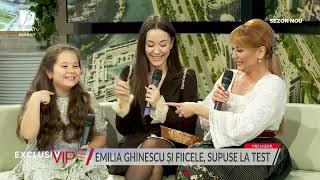 Emilia Ghinescu, cu fetele ei, Erika și Anastasia, în platoul Exclusiv VIP