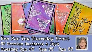 New for You Thursday Event featuring NEW Stacey Park Premium Cardstock & JEJE Peel Off Stickers