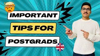 Top 4 Essential Tips for Master's Students Coming to the UK | International Students | Postgrads 