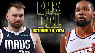 Dallas Mavericks vs Phoenix Suns Full Game Highlights - October 26, 2024 | 2024-25 NBA Season