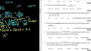 #13. What is the Extraneous Solution to x/(x - 3) + (6x + 7)/(x^2 - x - 6) = 1/(x + 2)?