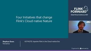 KEYNOTE: Apache Flink in the Cloud-native Era