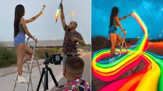 10 LIGHT PAINTING PHOTOGRAPHY IDEAS ( tutorial )