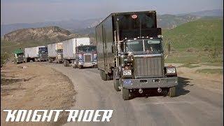 Michael und K.I.T.T beschützen einen LKW-Konvoi | Knight Rider Deutschland