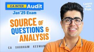 90% Repeated Questions Inter Audit Jan'25 Paper Analysis & Solution | CA Shubham Keswani (AIR 8)