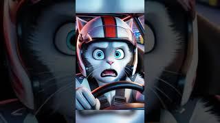 PART1：A racing driver’s legendary road #cartoon #catsshort #animation #cats #caton #cat