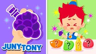 Sabores Fantásticos | Comilança dos Doces Coloridos | Música Infantil | JunyTony em Português