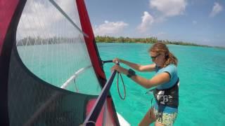 Huahine, windsurfing