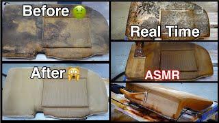 Insanely Satisfying Real Time ASMR | NASTIEST Seat Extraction!! MAD Detailing | Car Cleaning!!