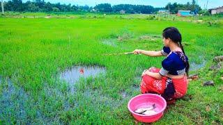 Fishing Video || The New Girls Fishing Technique is Different from Everyone Else's || Hook Fishing
