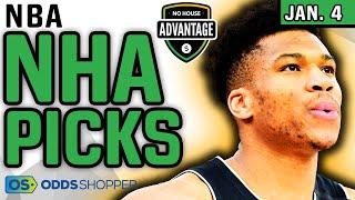 No House Advantage NBA Player Props Today (1/4/23) | vs The House Picks