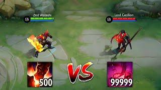 Cecilion 9999 Stack vs Aldous 500 Stack