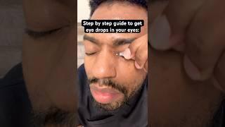 How to put eye drops in (easiest method) #vision