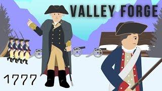 Valley Forge, 1777 (The American Revolution) cartoon