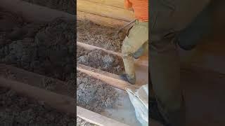 утепление базальтовой крошкой.