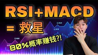 MACD指标原来是这样用?！看懂RSI和MACD叠合起来的用法！交易者最常用的技术指标之一！！完整交易系统