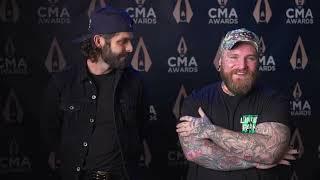 Thomas Rhett and Teddy Swims Interview at 2024 CMA Awards