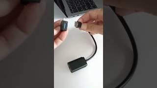 This is how to use the USB-A sound adapter on an Apple MacBook | find out here #shorts