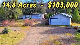 Home For Sale In California - Land Acreage For Sale With A Mobile and Garage