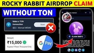 Rocky rabbit Airdrop without ton transection | Rocky rabbit Airdrop new update