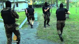 Neo-fascists train to fight Ukraine's rebels