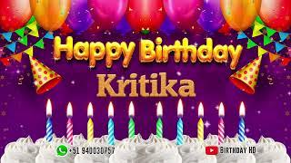 Kritika Happy birthday To You - Happy Birthday song name Kritika 