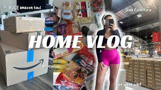 HOME VLOG: huge amazon haul, buying more Ikea furniture, full body workout, two week wait talks