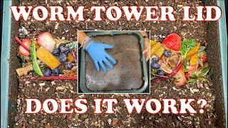 VermiHut Worm Tower Lid Explored + Colorful Feeding | Vermicompost Worm Farm