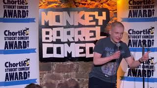 Fin Laing at the Chortle Student Comedy Award 2024 Edinburgh heat