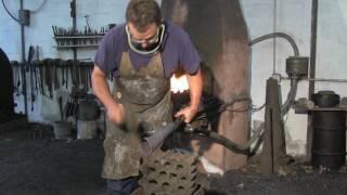 Forging a copper tuyere with Lee Sauder.