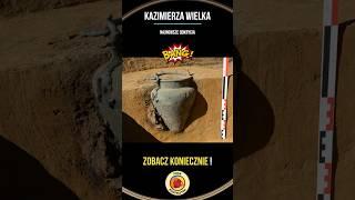 Najnowsze odkrycia z Kazimierzy Wielkiej - relacja z badań tylko u nas! #archeologia #wykopaliska