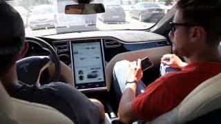 Tesla Model S P90D Ludicrous mode test drive - Bucuresti Romania