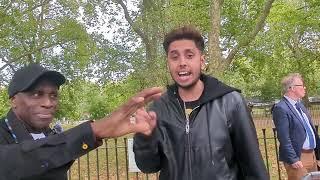 Fake Ex-Muslim made outrageous Claims! Lamin & Christian Speakers Corner Sam Dawah