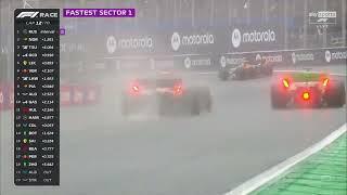 Franco Colapinto overtake on Lewis Hamilton Brazilian GP 2024