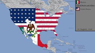 The Mexican-American War with Flags: Every Day