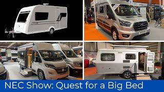 NEC Motorhome Caravan Show 2024: The Quest for a BIG Bed