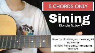 Dionela ft. Jay R - Sining Guitar tutorial (EASY CHORDS)