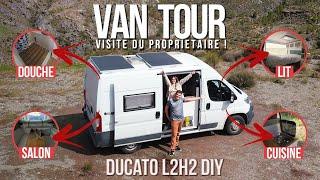 VAN TOUR de notre FIAT DUCATO L2H2  VASP 5* avec une VRAIE DOUCHE !