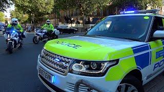 Metropolitan Police Special Escort Group at Downing Street in London