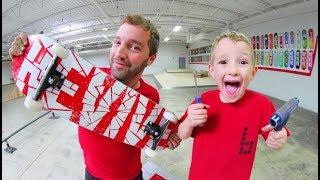 BUILDING MY NEW SKATEBOARD FOR WINTER! / Andy Schrock