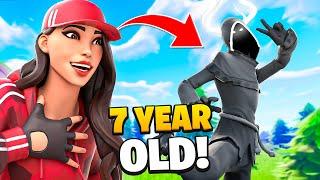 I met the CUTEST 7 YR OLD on FORTNITE 