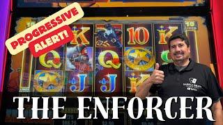 THE ENFORCER SLOT PROGRESSIVE HIT! Elite Member Requested Video from Bill A! #gamblesmart